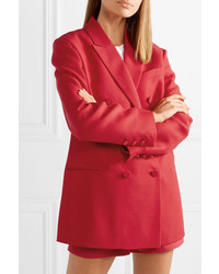 Женский красный двубортный пиджак от Valentino