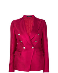 Женский красный двубортный пиджак от Tagliatore