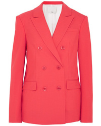 Женский красный двубортный пиджак от Tibi