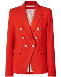 Женский красный двубортный пиджак от Veronica Beard
