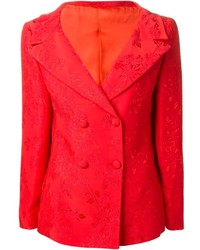 Женский красный двубортный пиджак от Versace