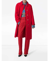 Женский красный дождевик от Burberry