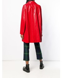 Женский красный дождевик от Prada