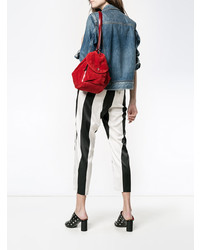 Женский красный замшевый рюкзак от Manu Atelier