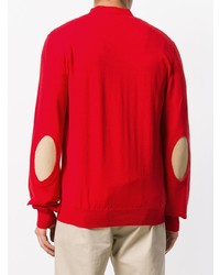 Мужской красный кардиган от Maison Margiela