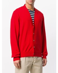 Мужской красный кардиган от Maison Margiela