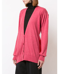 Женский красный кардиган от MM6 MAISON MARGIELA