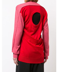 Женский красный кардиган от MM6 MAISON MARGIELA