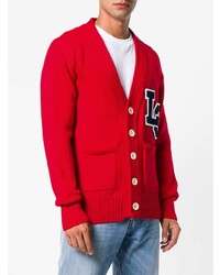 Мужской красный кардиган от Lc23