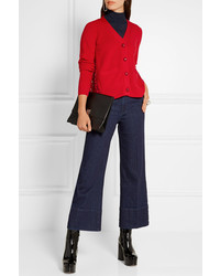 Женский красный кардиган от Sacai