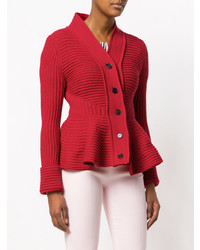 Женский красный кардиган от Alexander McQueen