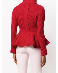 Женский красный кардиган от Alexander McQueen