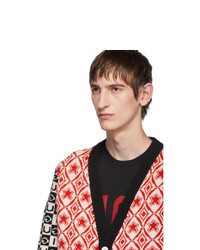 Мужской красный кардиган от Gucci