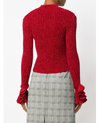 Женский красный кардиган от Marco De Vincenzo