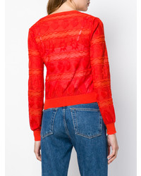 Женский красный кардиган от M Missoni