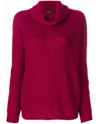 Женский красный кашемировый вязаный свитер от Loro Piana