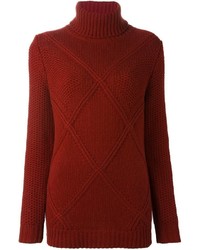 Красный кашемировый свитер