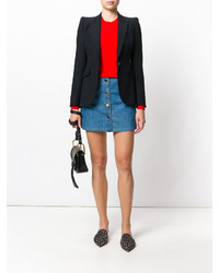 Женский красный кашемировый свитер от Tory Burch