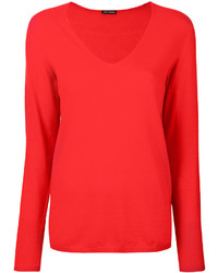Женский красный кашемировый свитер от Iris von Arnim