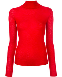Женский красный кашемировый свитер от Joseph