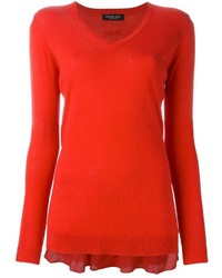 Женский красный кашемировый свитер от Twin-Set
