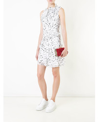 Красный клатч c бахромой от Sara Battaglia