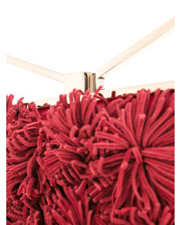 Красный клатч c бахромой от Sara Battaglia