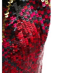 Красный клатч с пайетками от ATTICO