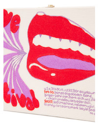 Красный клатч с принтом от Olympia Le-Tan