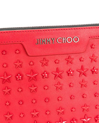 Красный клатч от Jimmy Choo