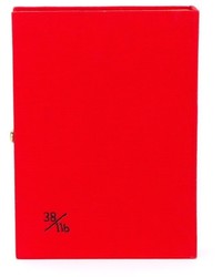 Красный клатч от Olympia Le-Tan