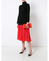 Красный клатч от Perrin Paris