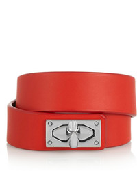 Красный кожаный браслет от Givenchy