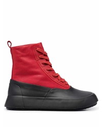 Мужской красный кожаный зимние ботинки от Ambush