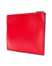 Красный кожаный клатч с принтом от Givenchy