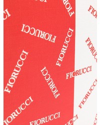 Красный кожаный клатч с принтом от Fiorucci
