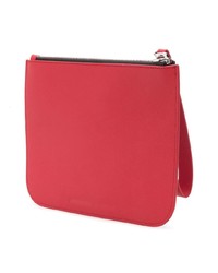 Красный кожаный клатч с принтом от McQ Alexander McQueen