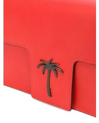 Красный кожаный клатч с принтом от Tomas Maier