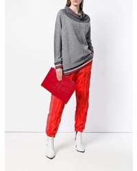 Красный кожаный клатч от Givenchy