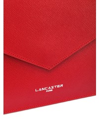 Красный кожаный клатч от Lancaster