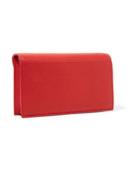 Красный кожаный клатч от Akris
