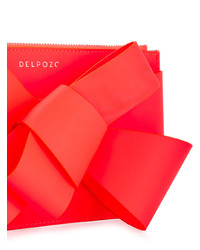Красный кожаный клатч от DELPOZO