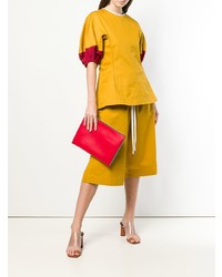 Красный кожаный клатч от Marni