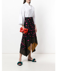 Красный кожаный клатч от DELPOZO