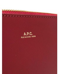 Красный кожаный клатч от A.P.C.