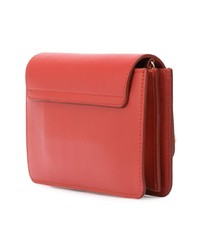 Красный кожаный клатч от Chloé