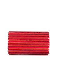 Красный кожаный клатч от Elie Saab