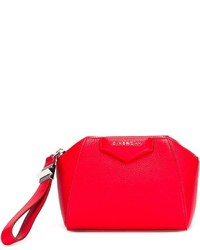 Красный кожаный клатч от Givenchy
