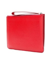 Красный кожаный клатч от Tod's