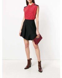 Красный кожаный клатч от Givenchy